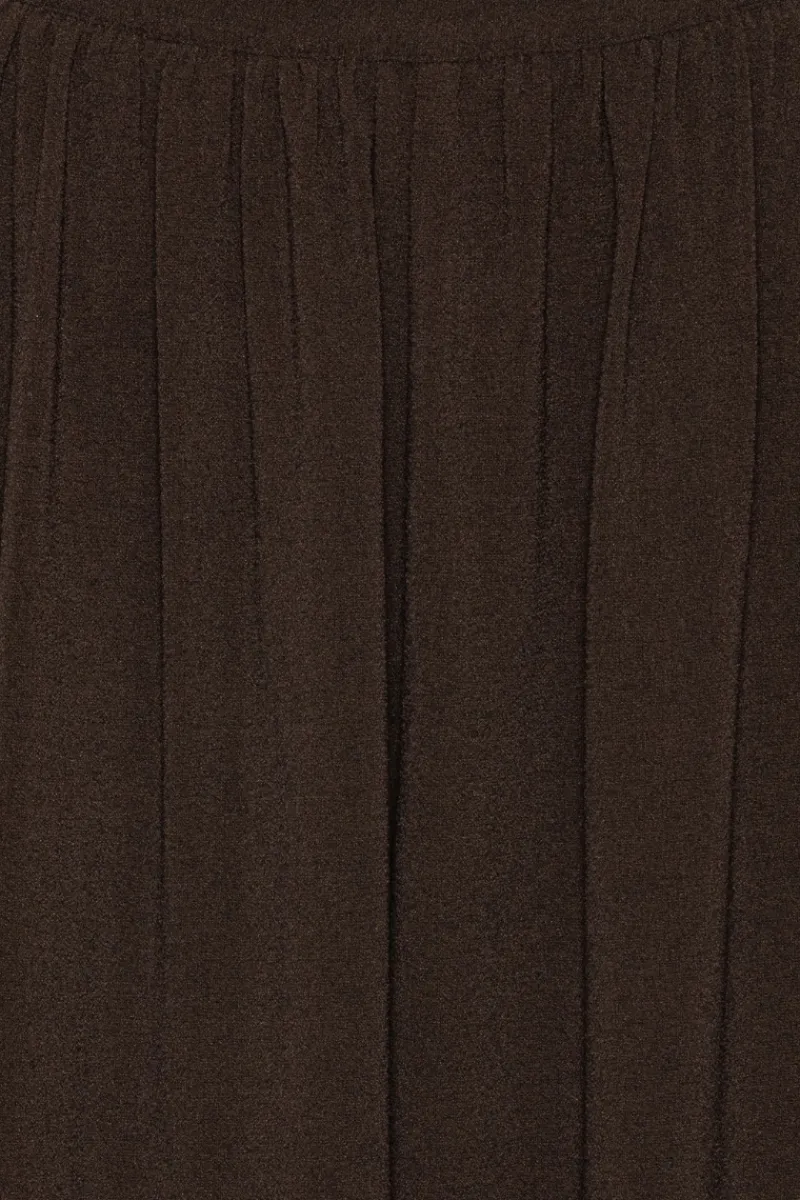 Pants-ROTATE Birger Christensen Balloon Pleated Pants Dark Brown Molé color