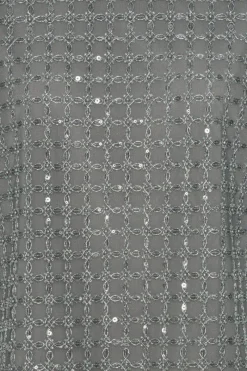 Tops-ROTATE Birger Christensen Beaded Oversized Top Grey Castor Gray color