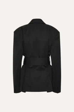 Outerwear-ROTATE Birger Christensen Belted Blazer Black Black color