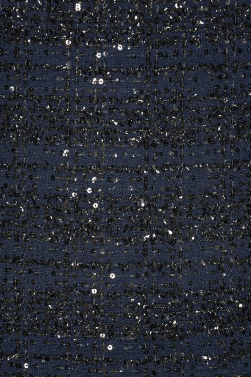 Skirts-ROTATE Birger Christensen Boucle Mini Skirt Dark Blue Navy Blazer color