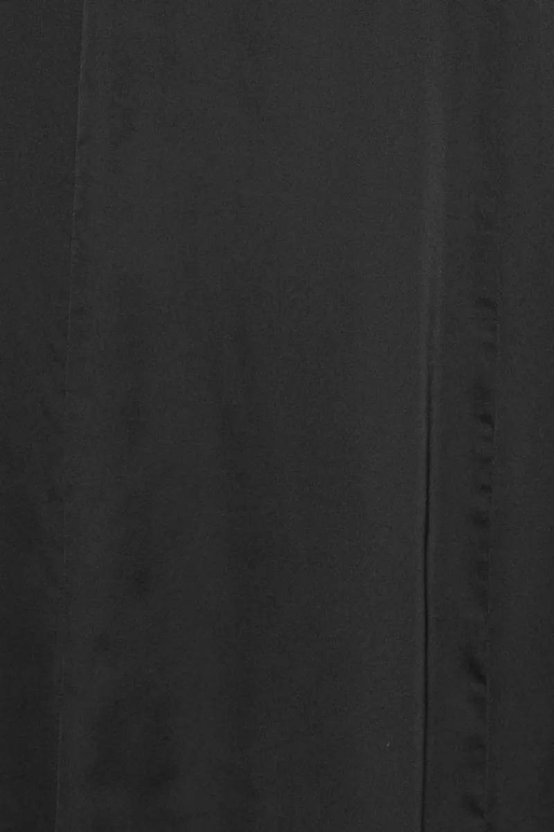 Midi Dresses|Dresses-ROTATE Birger Christensen Crepe De Chine Midi Dress Black Black color