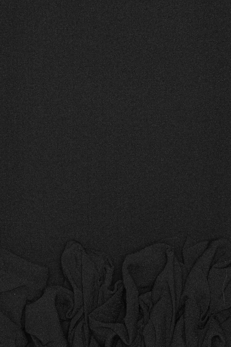 Skirts-ROTATE Birger Christensen Crepe Mini Skirt Black Black color