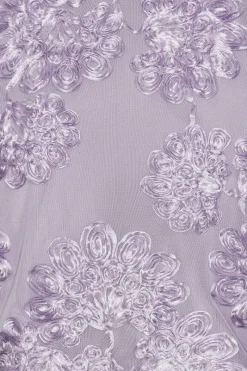 Tops-ROTATE Birger Christensen 3d Mesh Sleeveless Top Purple Lavender Aura color