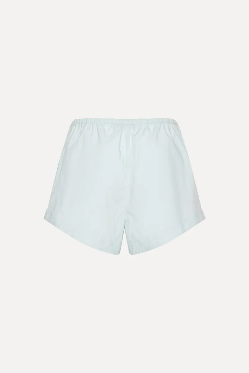 Skirts-ROTATE Birger Christensen Drawstring Shorts Light Blue Plein Air color