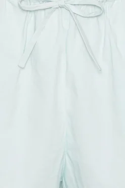 Skirts-ROTATE Birger Christensen Drawstring Shorts Light Blue Plein Air color