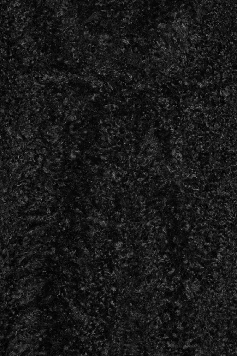 Outerwear-ROTATE Birger Christensen Faux Fur Belted Coat Black Black color