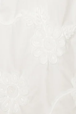 Mini Dresses|Dresses-ROTATE Birger Christensen Flower Mini Flared Dress Bright White Bright White color