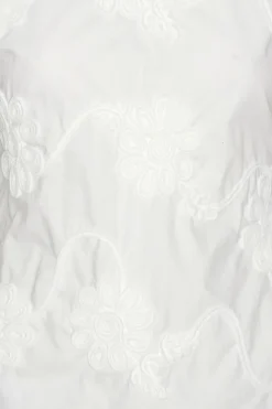 Tops-ROTATE Birger Christensen Flower Sleeveless Top Bright White Bright White color