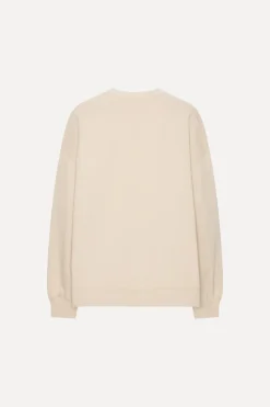 Tops-ROTATE Birger Christensen Heavy Sweat Crewneck Beige Cement color