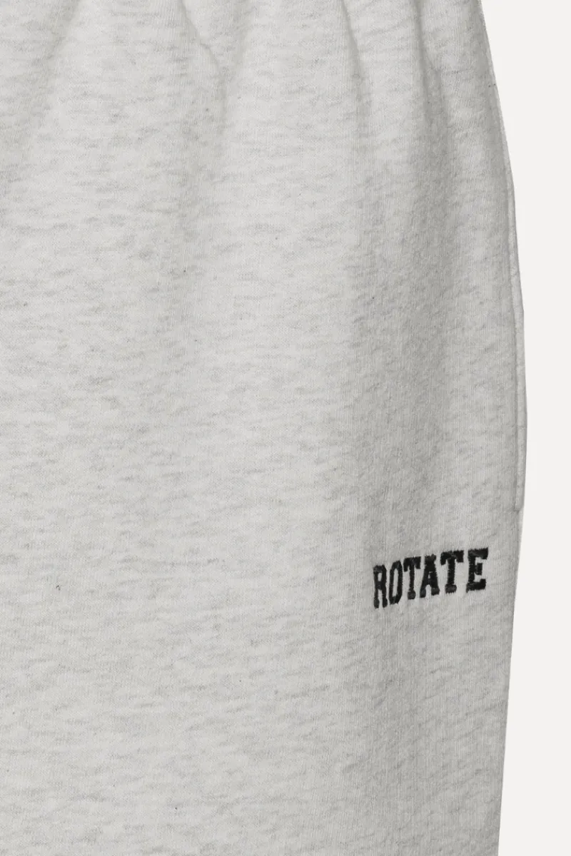 Skirts-ROTATE Birger Christensen Heavy Sweat Shorts White Melange White Melange color