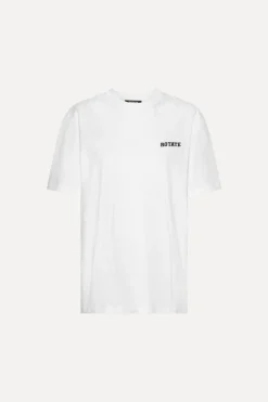 Tops-ROTATE Birger Christensen Jersey Oversized T-shirt Bright White Bright White color