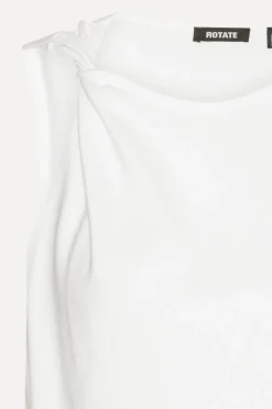 Tops-ROTATE Birger Christensen Jersey Tank Top Bright White Bright White color
