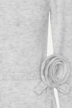 Knitwear|Tops-ROTATE Birger Christensen Knit Puff Crewneck Light Grey Snow White color