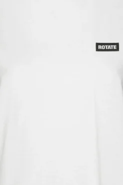 Tops-ROTATE Birger Christensen Large T-shirt W/ Ruffle Bright White Bright White color