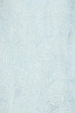 Mini Dresses|Dresses-ROTATE Birger Christensen Mesh Mini Dress Blue Plein Air color