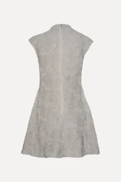 Mini Dresses|Dresses-ROTATE Birger Christensen Mesh Mini Dress Grey Violet Gray Violet color