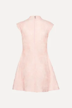 Dresses|Mini Dresses-ROTATE Birger Christensen Mesh Mini Dress Light Pink Orchid Ice color