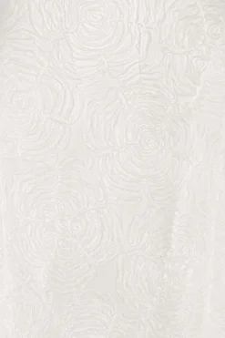 Bridal|Midi Dresses-ROTATE Birger Christensen Mesh Tube Dress White Egret color