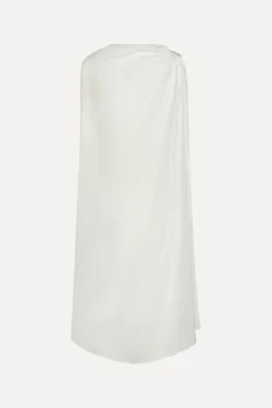 Bridal|Mini Dresses-ROTATE Birger Christensen Mini Cape Dress White Egret color