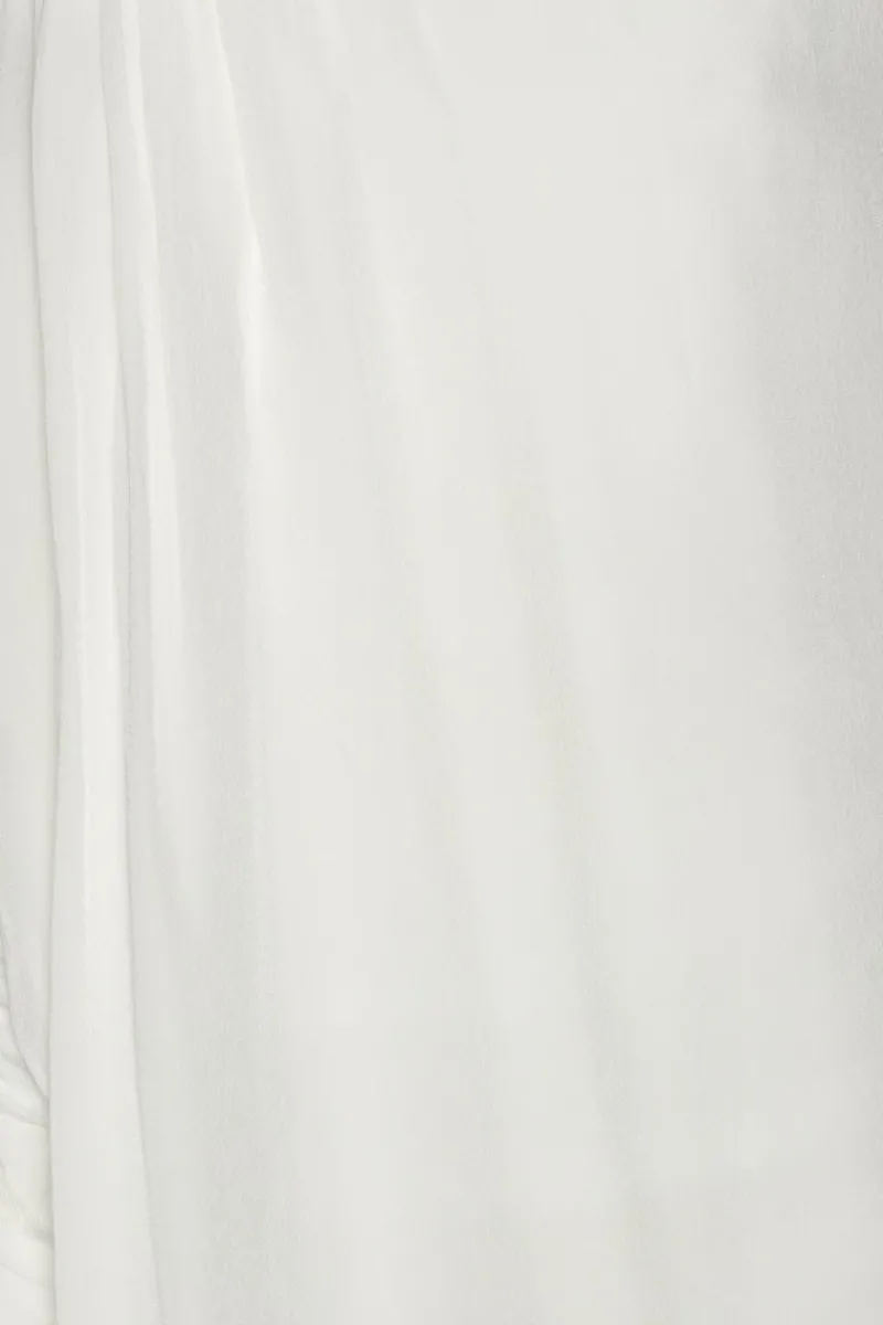 Bridal|Mini Dresses-ROTATE Birger Christensen Mini Cape Dress White Egret color