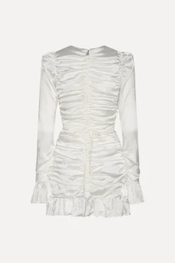 Bridal|Mini Dresses-ROTATE Birger Christensen Mini Dress White Egret color