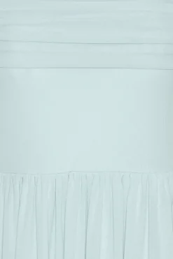 Dresses-ROTATE Birger Christensen Off-shoulder Maxi Dress Light Blue Plein Air color