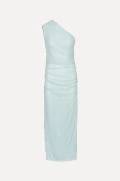 Maxi Dress|Dresses-ROTATE Birger Christensen One Shoulder Dress Light Blue Plein Air color