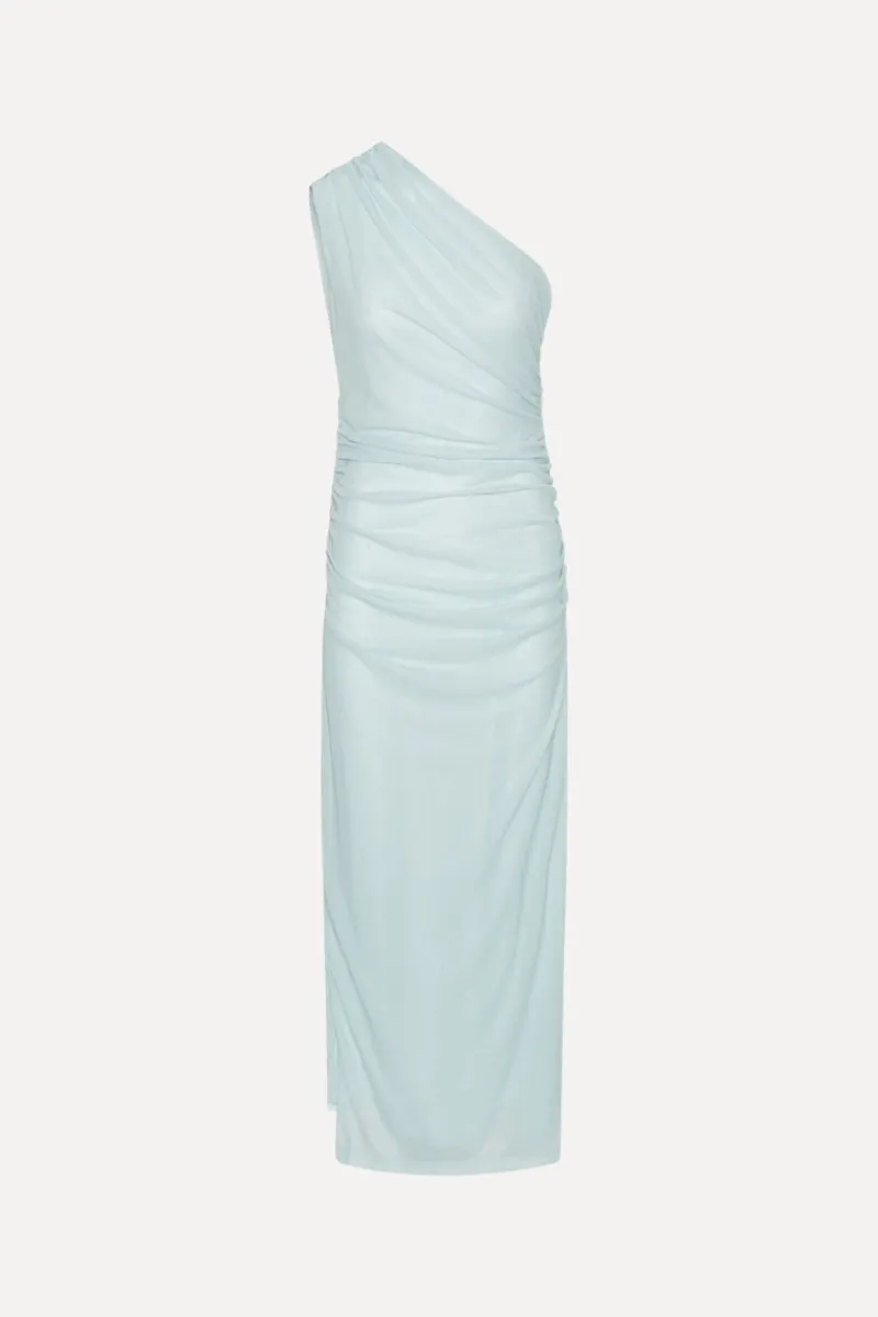 Maxi Dress|Dresses-ROTATE Birger Christensen One Shoulder Dress Light Blue Plein Air color
