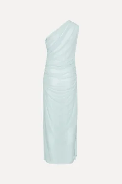 Maxi Dress|Dresses-ROTATE Birger Christensen One Shoulder Dress Light Blue Plein Air color
