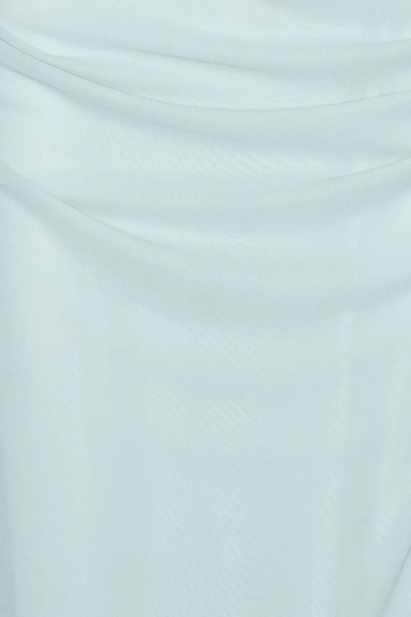 Maxi Dress|Dresses-ROTATE Birger Christensen One Shoulder Dress Light Blue Plein Air color