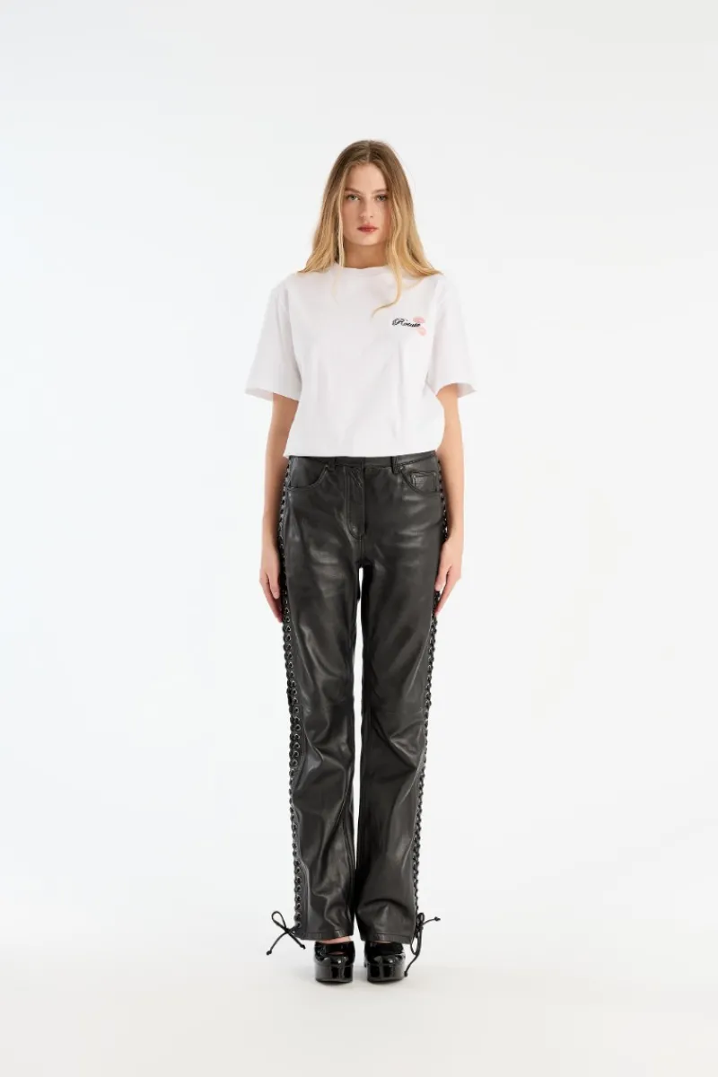 Tops-ROTATE Birger Christensen Oversized T-shirt Bright White Bright White color