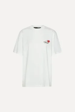 Tops-ROTATE Birger Christensen Oversized T-shirt Bright White Bright White color