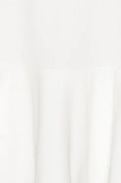 Tops-ROTATE Birger Christensen Peplum T-shirt Bright White Bright White color