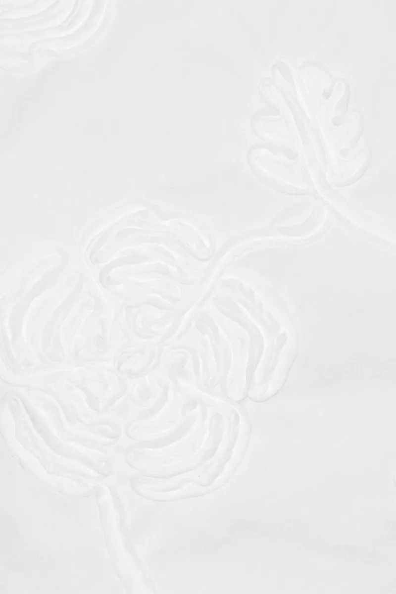 Tops-ROTATE Birger Christensen Puff Sleeve Cotton Top Bright White Bright White color