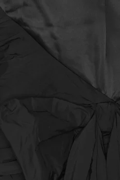 Mini Dresses|Dresses-ROTATE Birger Christensen Satin Bow Dress Black Black color