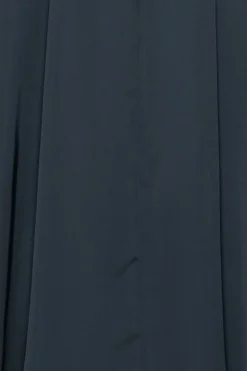 Tops-ROTATE Birger Christensen Satin Bow Shirt Dark Blue Sky Captain (Dark Blue) color