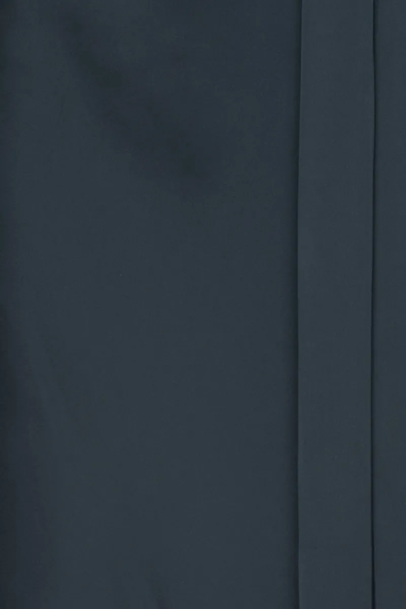 Maxi Dress|Dresses-ROTATE Birger Christensen Satin Maxi Drapy Dress Dark Blue Sky Captain (Dark Blue) color