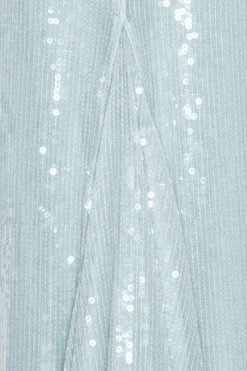 Sequins|Dresses-ROTATE Birger Christensen Sequins Cap Sleeve Dress Light Blue Plein Air color