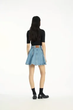 Tops-ROTATE Birger Christensen Short Sleeve T-shirt Black Black color