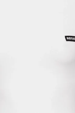Tops-ROTATE Birger Christensen Short Sleeve T-shirt White Logo Bright White color