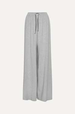 Pants-ROTATE Birger Christensen Stretchy Long Pants Light Grey Light Grey Melange color