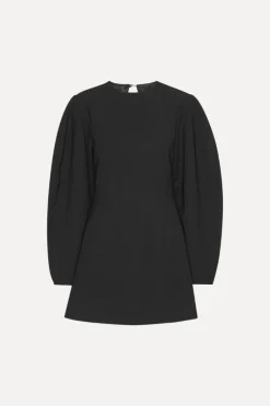 Mini Dresses|Dresses-ROTATE Birger Christensen Suiting Flared Mini Dress Black Black color
