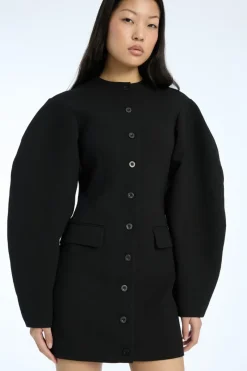 Mini Dresses|Dresses-ROTATE Birger Christensen Tailored Mini Dress Black Black color