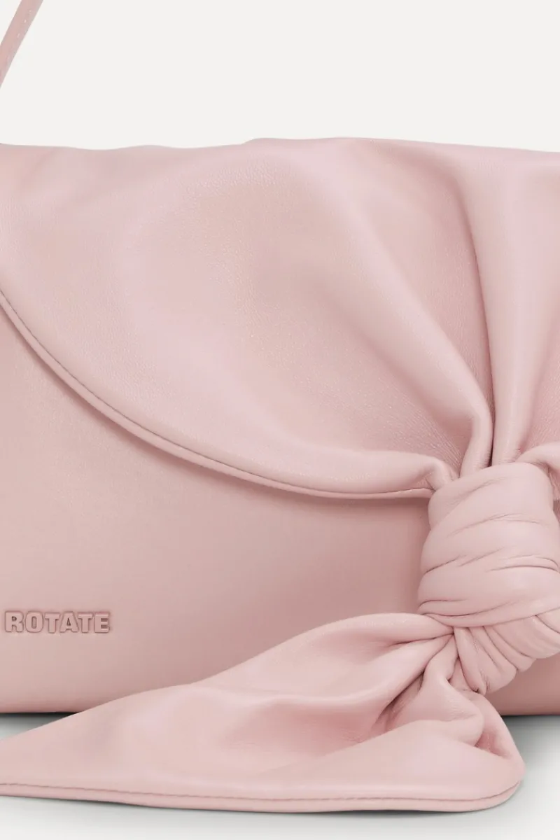 Bags-ROTATE Birger Christensen The Drape Bag Pink Leather Chalk Pink color