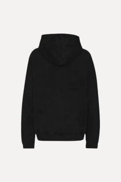 Tops-ROTATE Birger Christensen Washed Heavy Sweat Hoodie Black Black color
